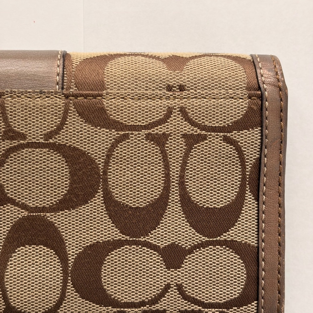 Coach Brown Signature Wallet - Picture 7 of 9